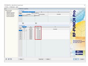 Janela 1.2 Materiais e superfícies no RF-PUNCH Pro com a configuração da espessura da superfície