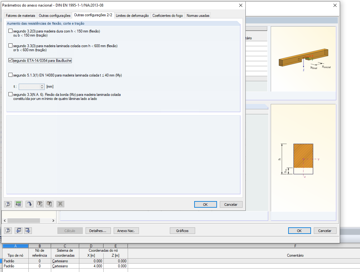 Separador "Outras configurações 2/2"