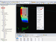 Deformação horizontal do pilar de parede