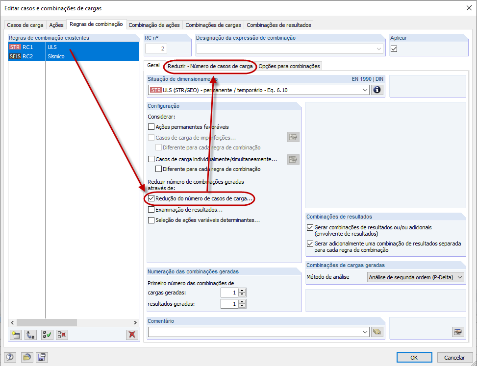 Redução do número de casos de carga
