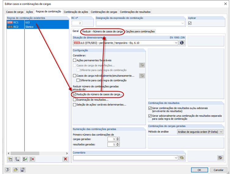 Redução do número de casos de carga