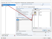 Configurações para situação de dimensionamento permanente/transitório