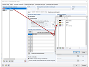 Configurações para situação de dimensionamento permanente/transitório