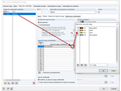 Configuração para a situação de dimensionamento sísmico