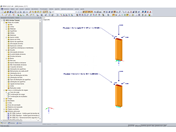 Estrutura calculada com as duas opções