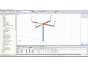 Sistema estrutural após a atribuição gráfica das propriedades da barra