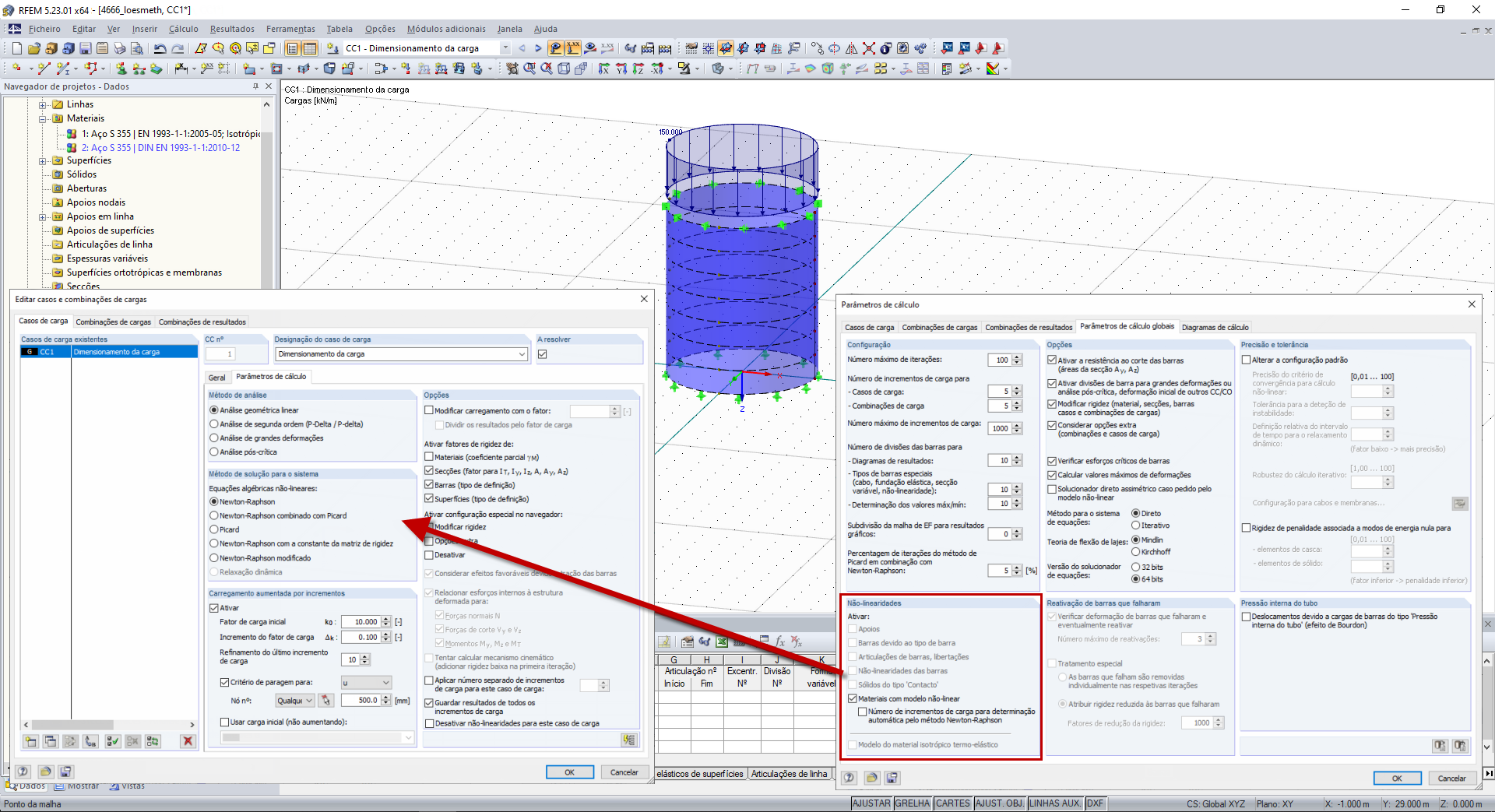Sistema com não linearidades