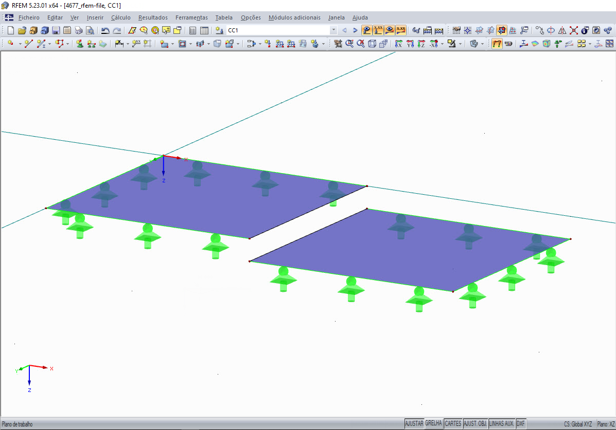 Superfícies sobrepostas que se "sobrepõem" apenas numa linha