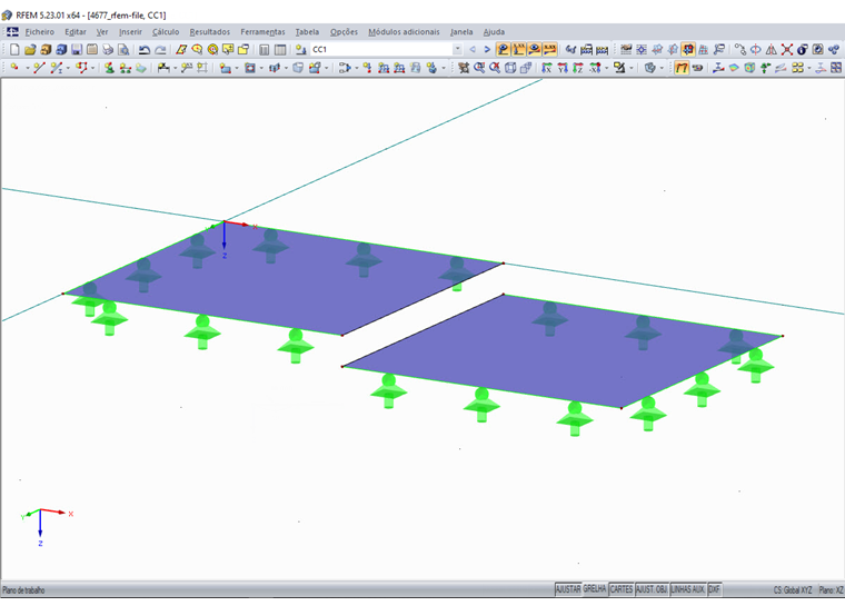 Superfícies sobrepostas que se "sobrepõem" apenas numa linha