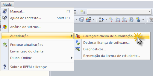 Caminho para carregar o ficheiro AUTHOR.INI