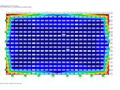 Valores resultantes para V_Ed/V_RD,c do RF-CONCRETE Surfaces