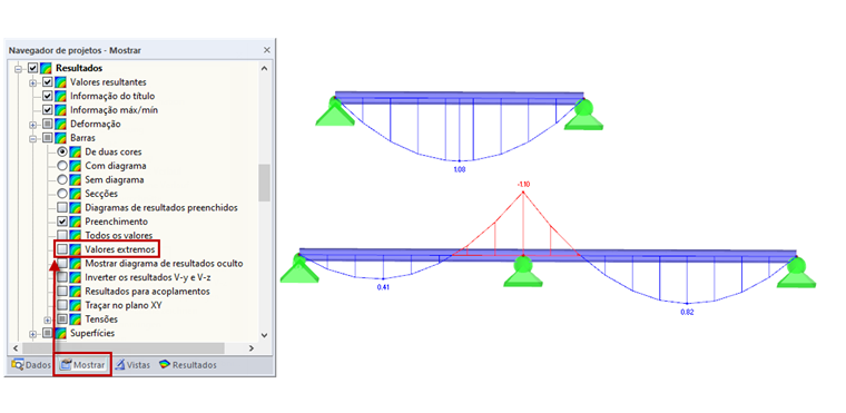 Desativar "Valores extremos"