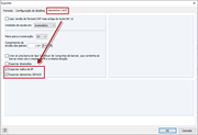 Opções de exportação