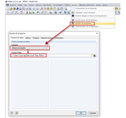 Caminho do diretório de trabalho