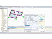Cargas de barra a partir de cargas de superfície através de um plano