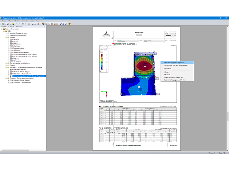 Eliminar o gráfico do relatório de impressão através da vista de página
