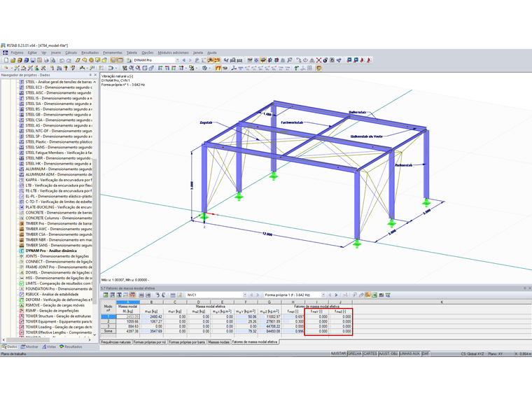 Fator de massa modal efetiva