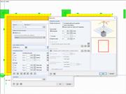 Caixa de diálogo para a definição automática do pilar