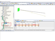 Deslocamentos do nó intermédio