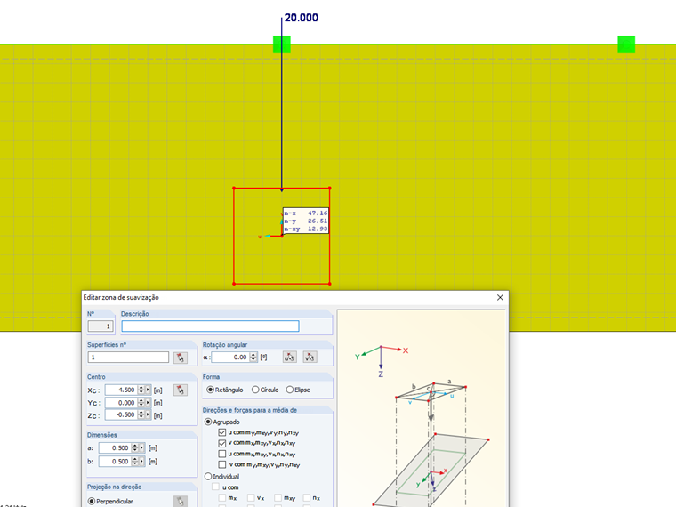 Zona de suavização
