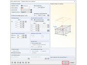 Botão de confirmação de entrada no gerador de cargas de vento inativo