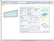 Configuração para converter cargas de superfície em cargas de barra