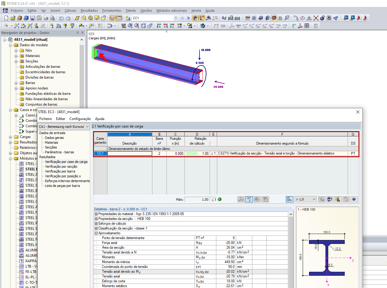 Verificação elástica