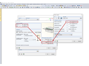 Mola de apoio em z devido à parede