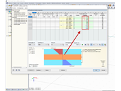 Representação das tensões na tabela