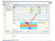 Representação das tensões na tabela