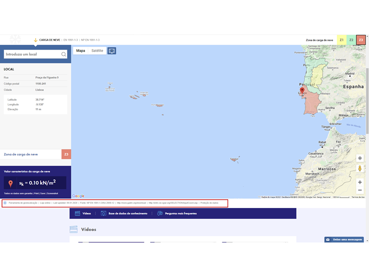 Nota de rodapé com indicação da fonte