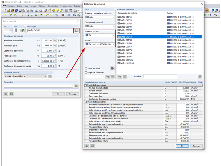 Atribuição de grupo da norma europeia