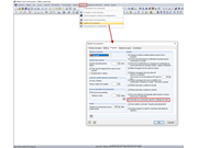 Opção de descrição da combinação de carga