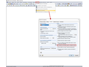 Opção de descrição da combinação de carga