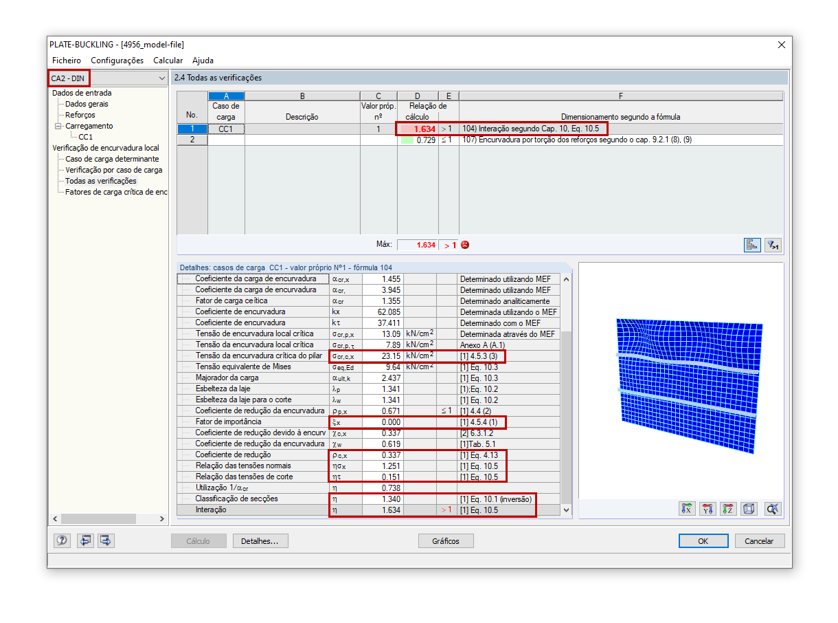 Verificação segundo o anexo nacional alemão