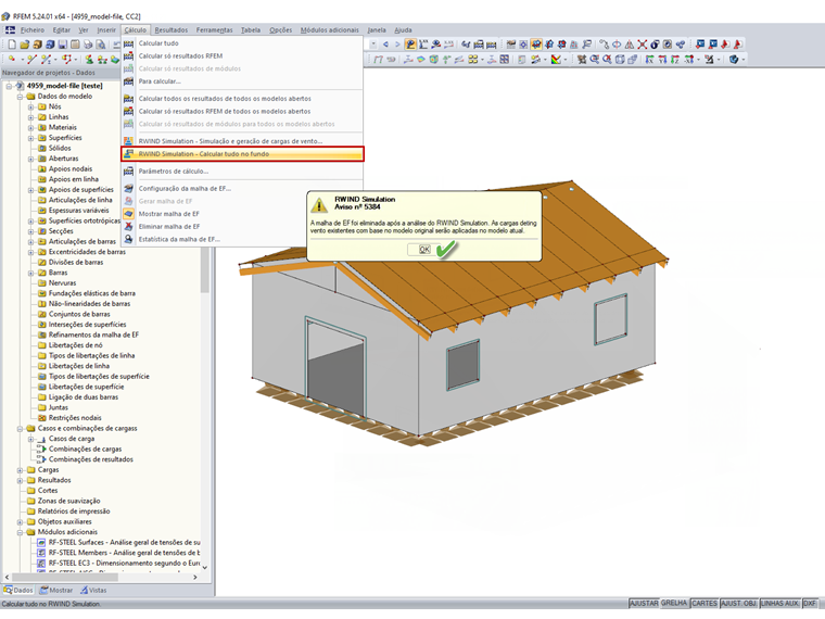 Regenerar cargas após o ajuste do modelo