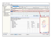 Visualização da secção para a verificação da resistência ao fogo