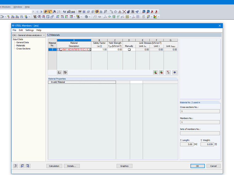 Aço inoxidável no módulo adicional RF-/STEEL