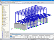 Modelo 3D do Somnium no RFEM (© Bollinger+Grohmann)