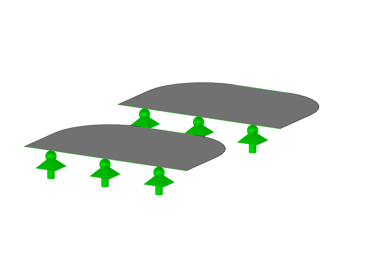 Painel de vidro arredondado