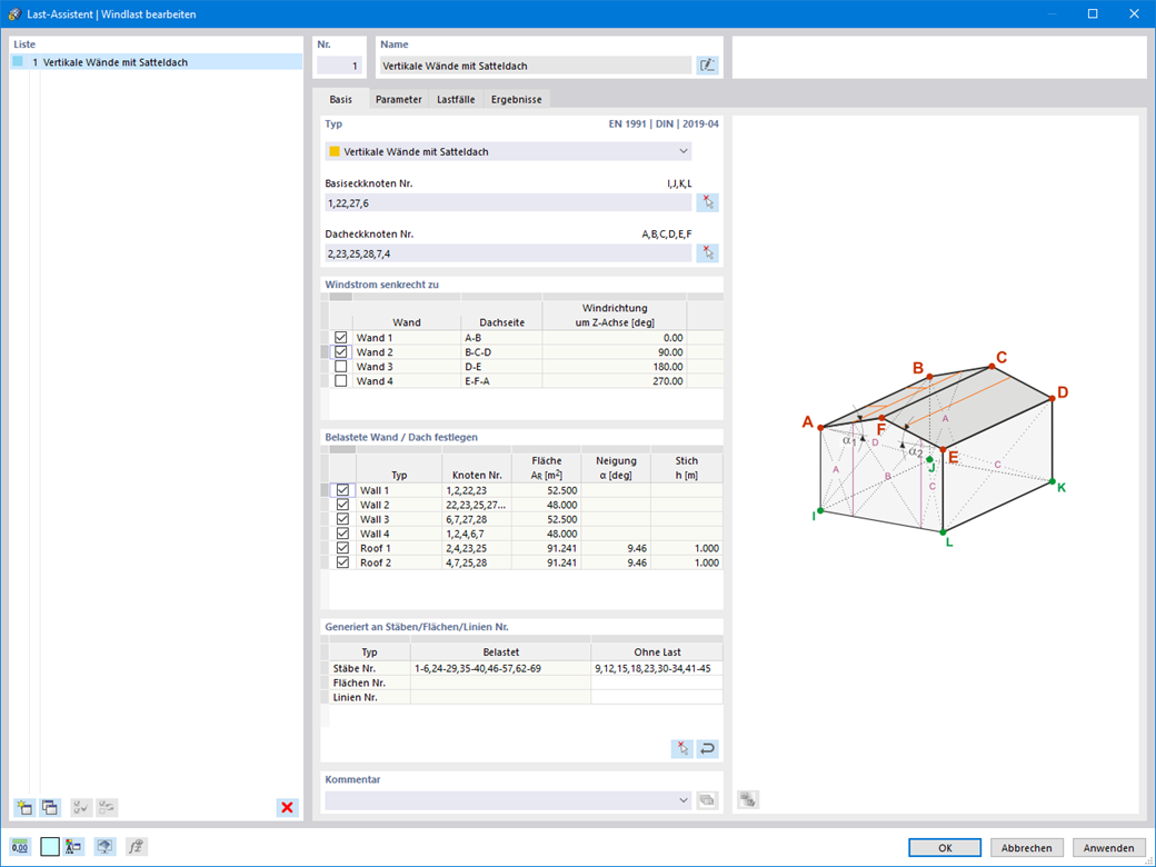 Função 002013 | Geração de cargas de vento