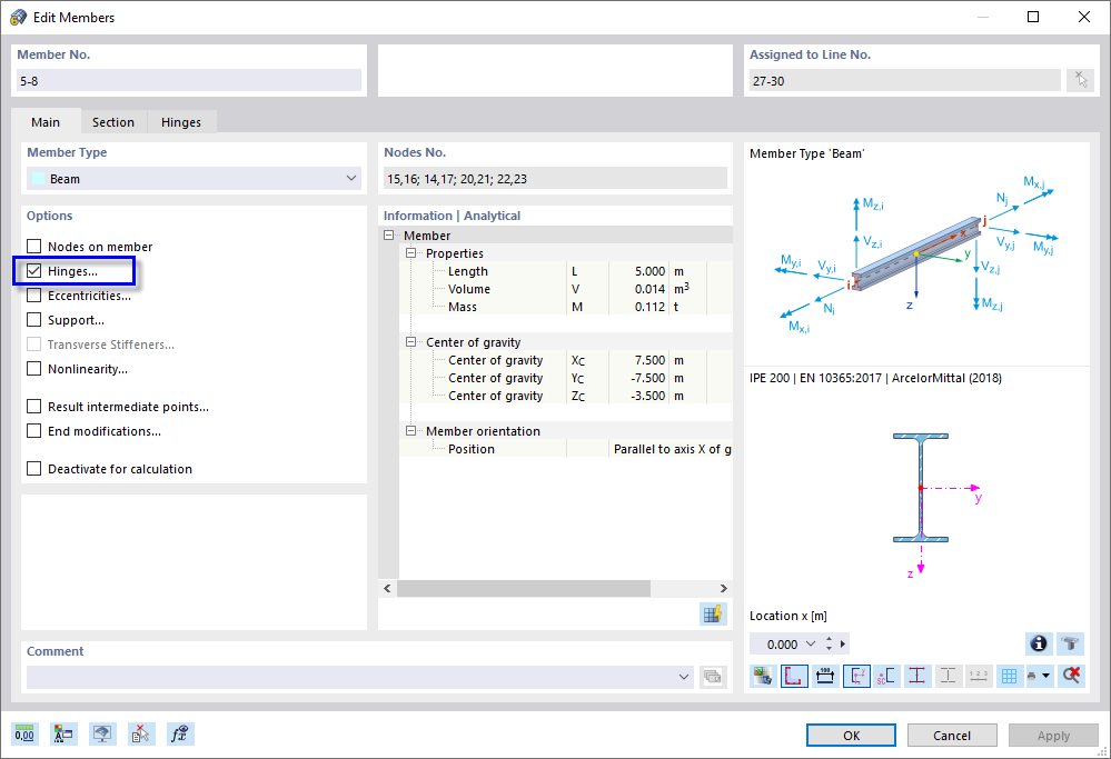 Diálogo "Editar barras"
