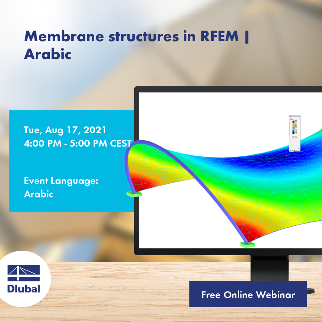 Estruturas de membranas no RFEM | Árabe