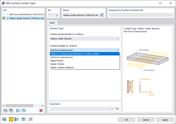 ' Novo tipo de contato de superfície ' Caixa de diálogo