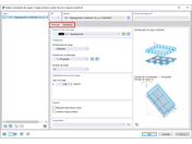 FAQ 005053 | Quais são as opções disponíveis para distribuir cargas de superfície como cargas de barra sobre as barras de uma estrutura de barras plana?