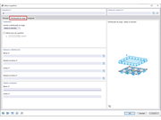 FAQ 005053 | Quais são as opções disponíveis para distribuir cargas de superfície como cargas de barra sobre as barras de uma estrutura de barras plana?