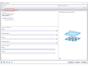 FAQ 005053 | Quais são as opções disponíveis para distribuir cargas de superfície como cargas de barra sobre as barras de uma estrutura de barras plana?