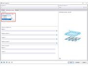 FAQ 005057 | Tenho uma grelha de vigas com barras nas direções X e Y. Após aplicar uma carga utilizando o tipo de superfície "Distribuição de carga", as barras apenas são carregadas numa direção