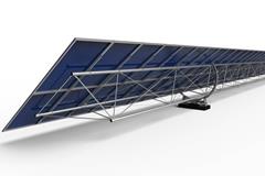 Sistema inovador de seguidor solar com eixo rotativo único da Nexans Solar Technologies