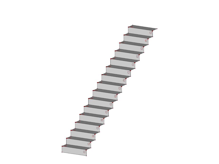 Escada em ziguezague